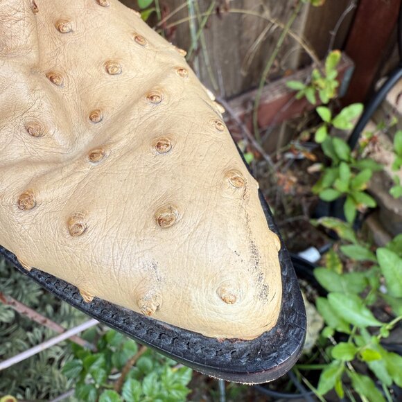 Yucca Boots Exotic Line Ostrich Leather Men's 7 Women's 8.5 - Picture 10 of 15